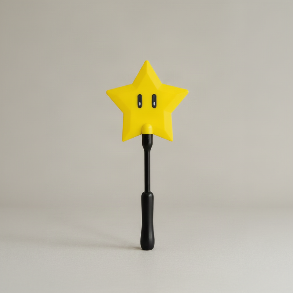 3D printed magic star tap to pay wand with a reinforced bank card slot